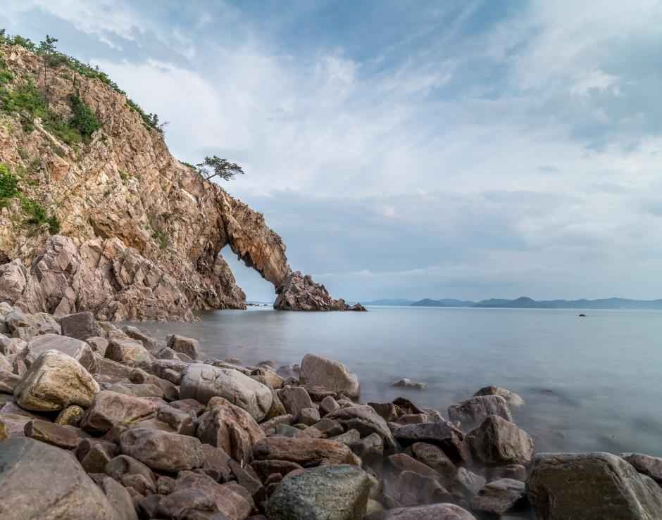 충남 서산 황금산 코끼리 바위, 몽돌해변 이미지 2